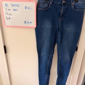 VENUS Women's Dark Blue Skinny Jeans